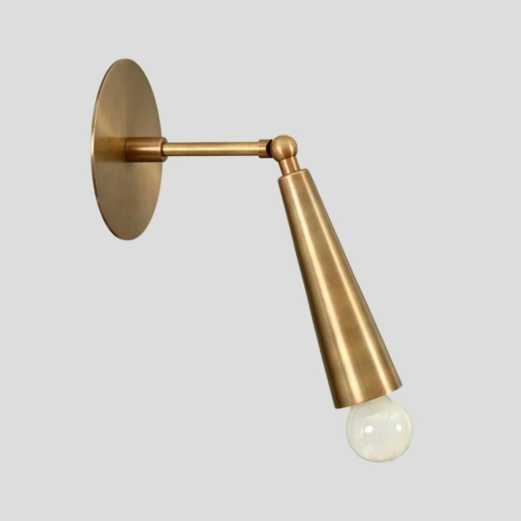 Brass Articulated Wall Sconce – Mid-Century Stilnovo Style Wall Light