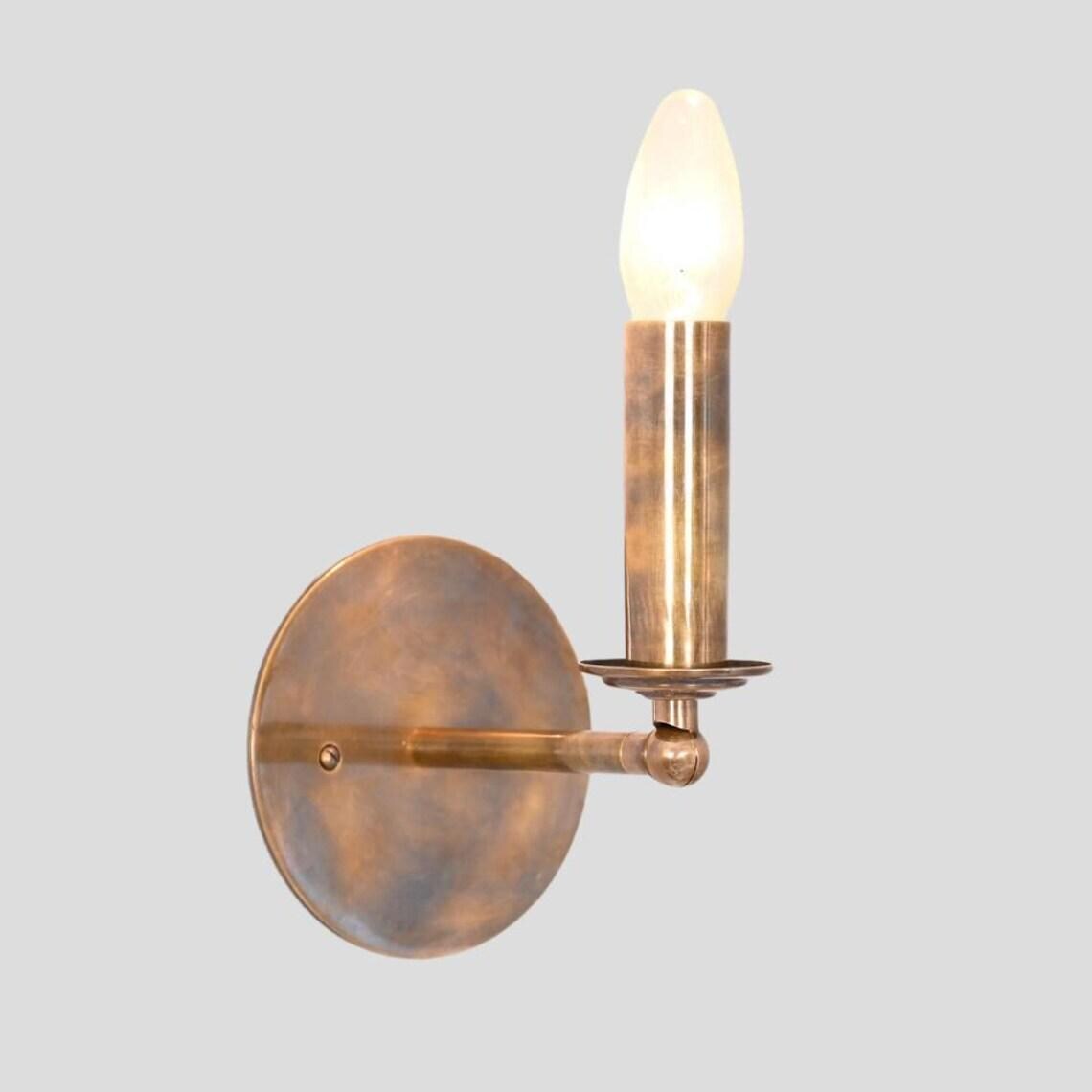 Mid-Century Modern Brass Articulated Wall Sconce – Stilnovo Style