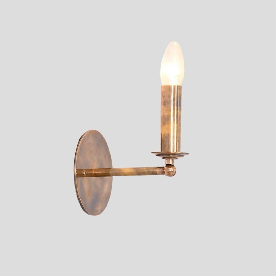 Mid-Century Modern Brass Articulated Wall Sconce – Stilnovo Style