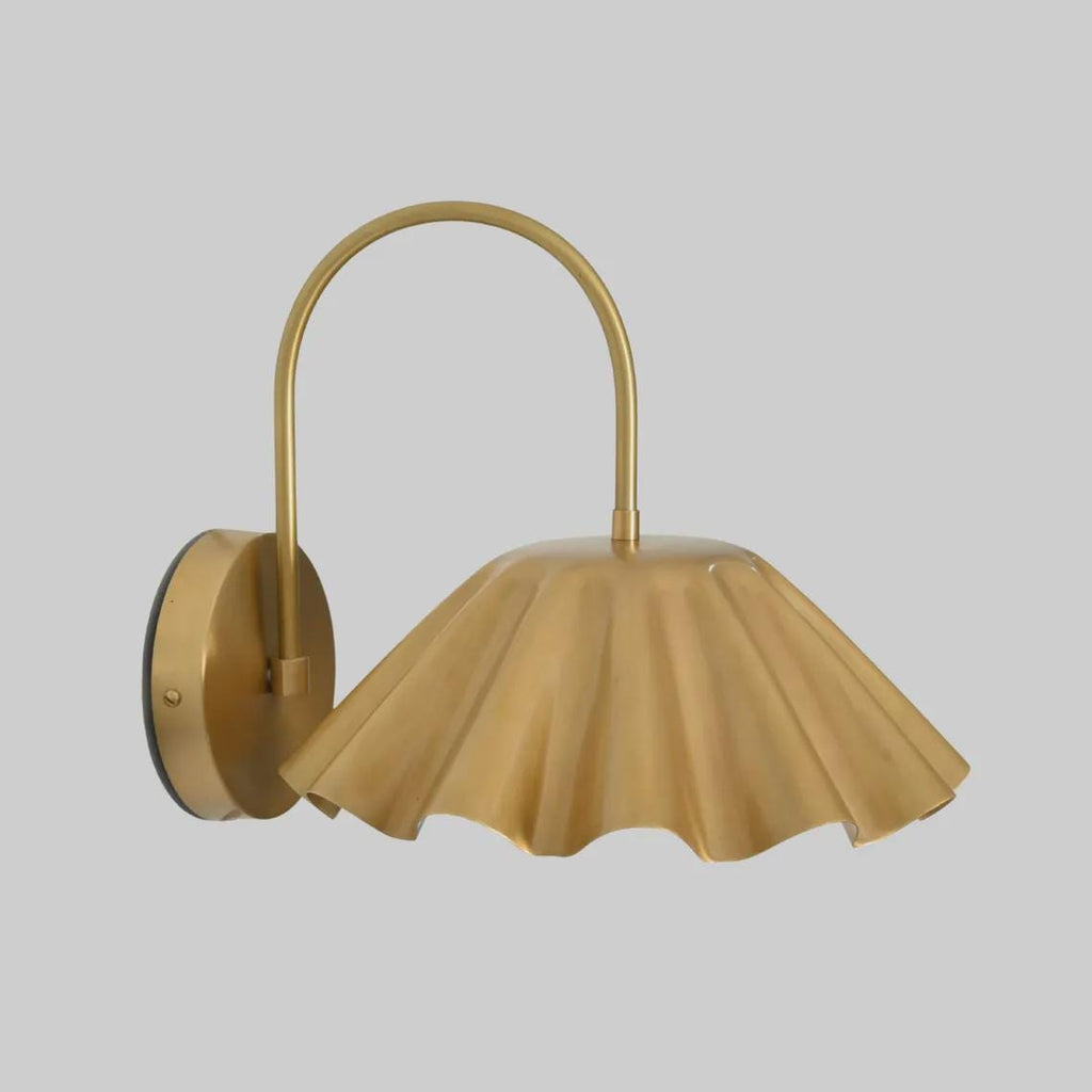 Mid Century Modern Brass Flower Sconce – Stilnovo Wall Lamp