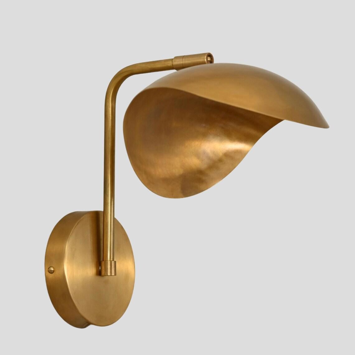 Brass Sputnik Wall Sconce – Mid-Century Modern Two-Light Fixture