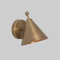 Mid Century Modern Brass Wall Sconce – Adjustable Pivot Arm Lamp