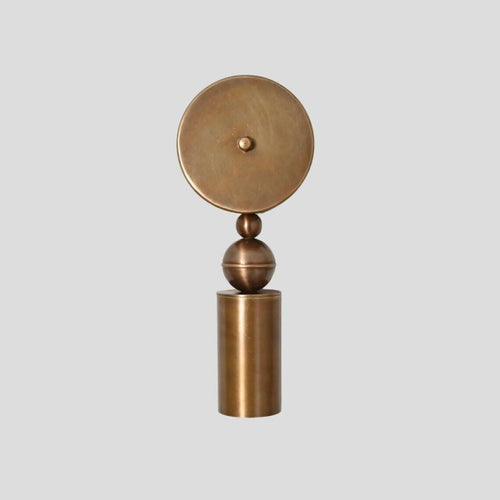 Brass Cylinder Wall Sconce - Mid-Century Modern Light