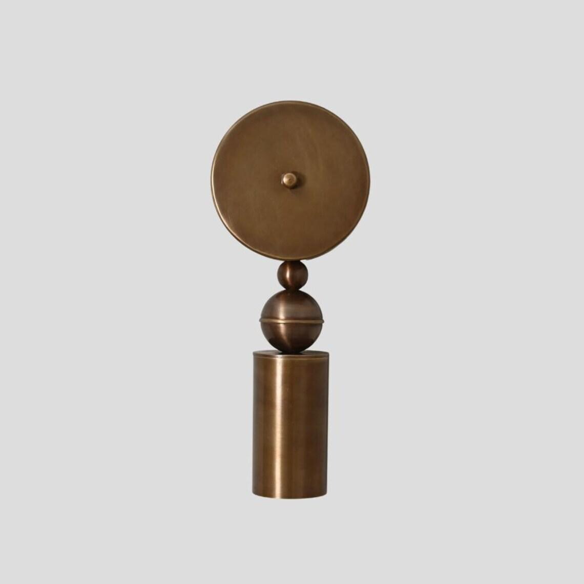 Brass Cylinder Wall Sconce - Mid-Century Modern Light