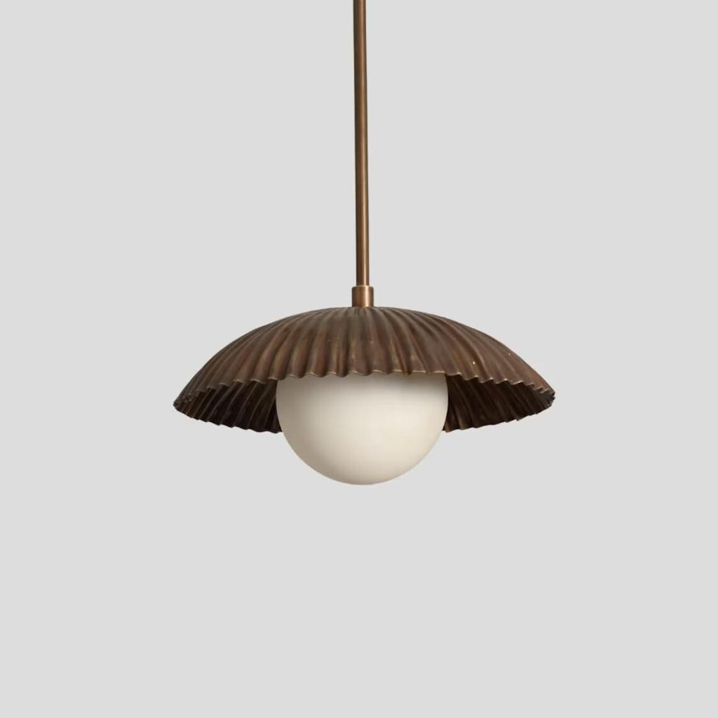 Brass Sputnik Pendant Light: Italian Modern Semi Flush Mount