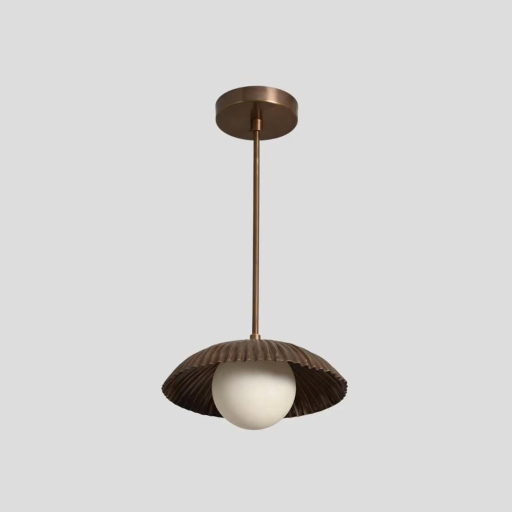 Brass Sputnik Pendant Light: Italian Modern Semi Flush Mount