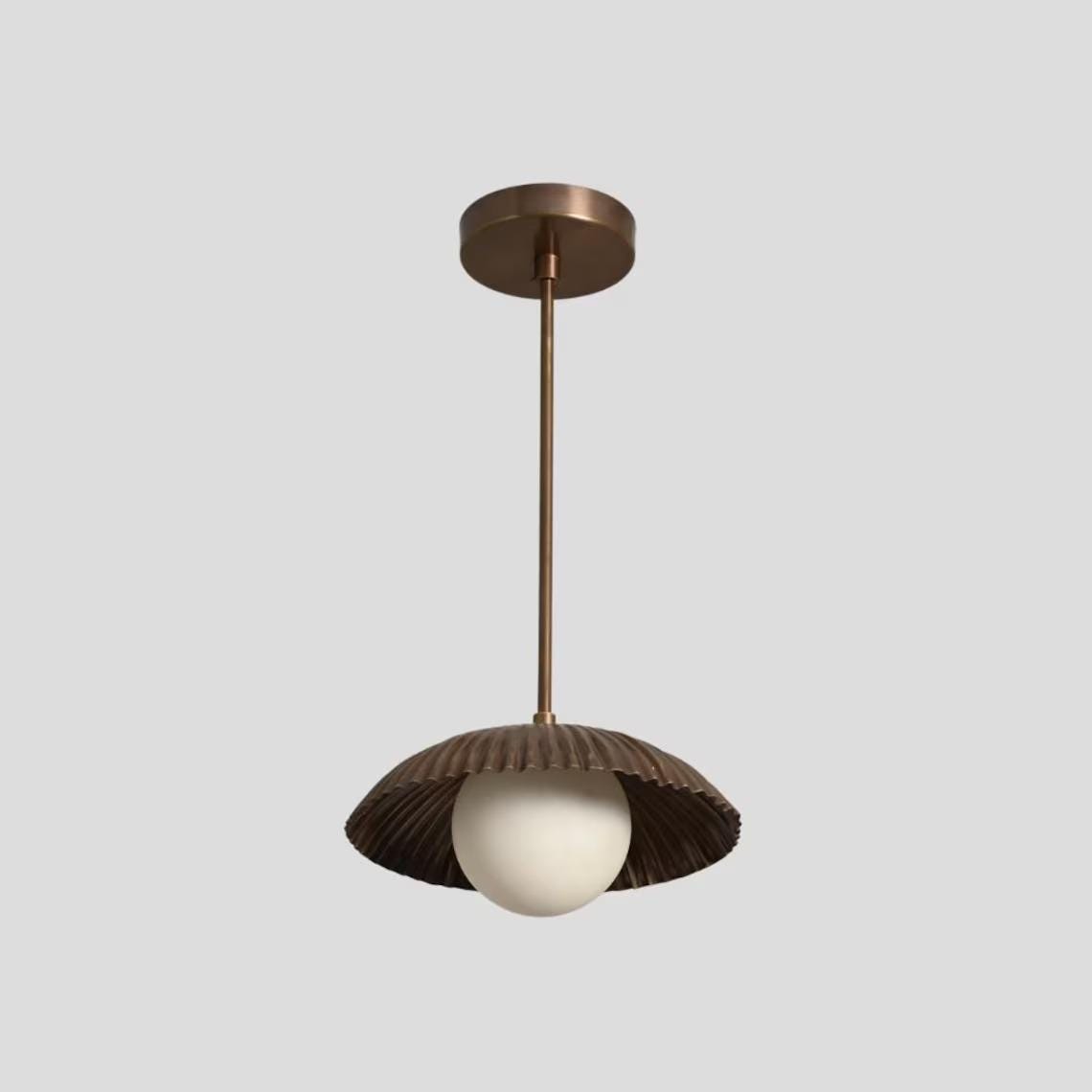 Brass Sputnik Pendant Light: Italian Modern Semi Flush Mount