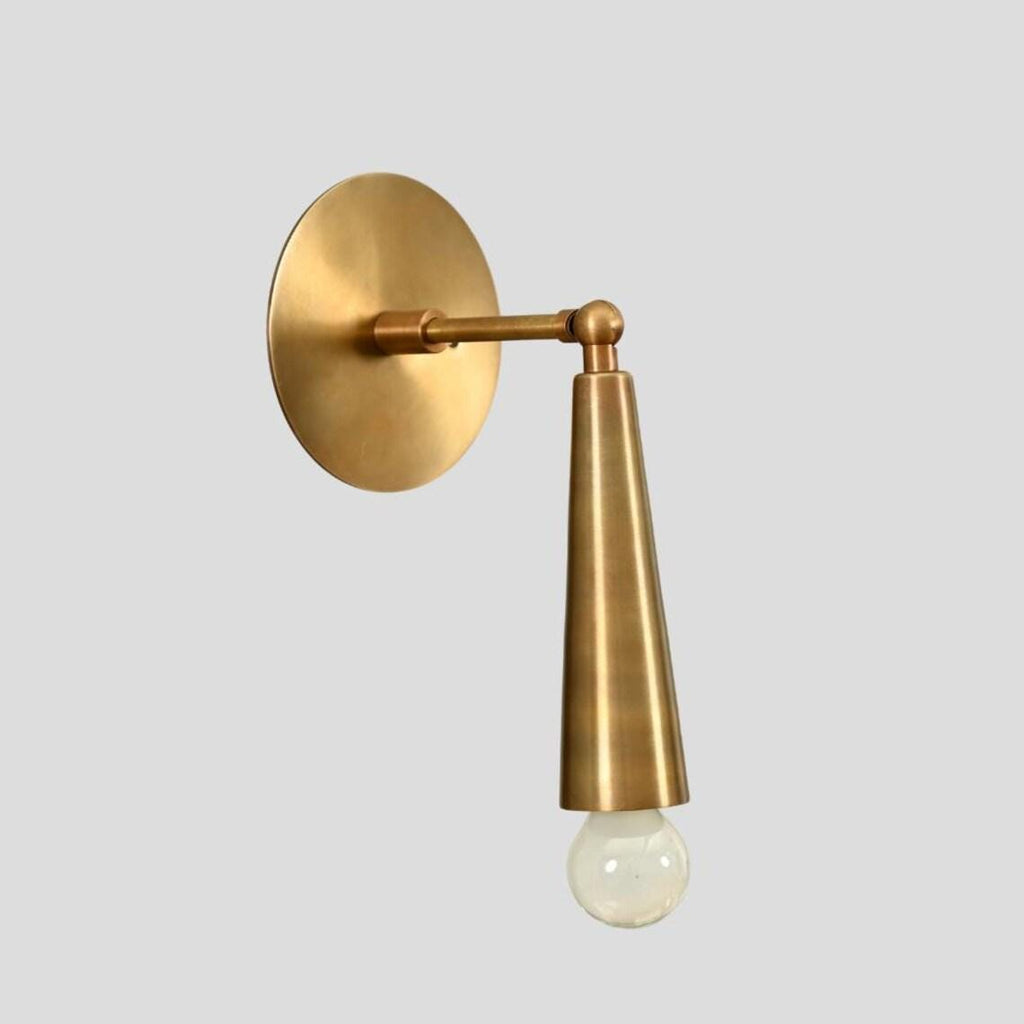 Brass Articulated Wall Sconce – Mid-Century Stilnovo Style Wall Light