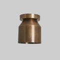 Italian Brass Flush Mount Light – Mid Century Modern Cone Sconce