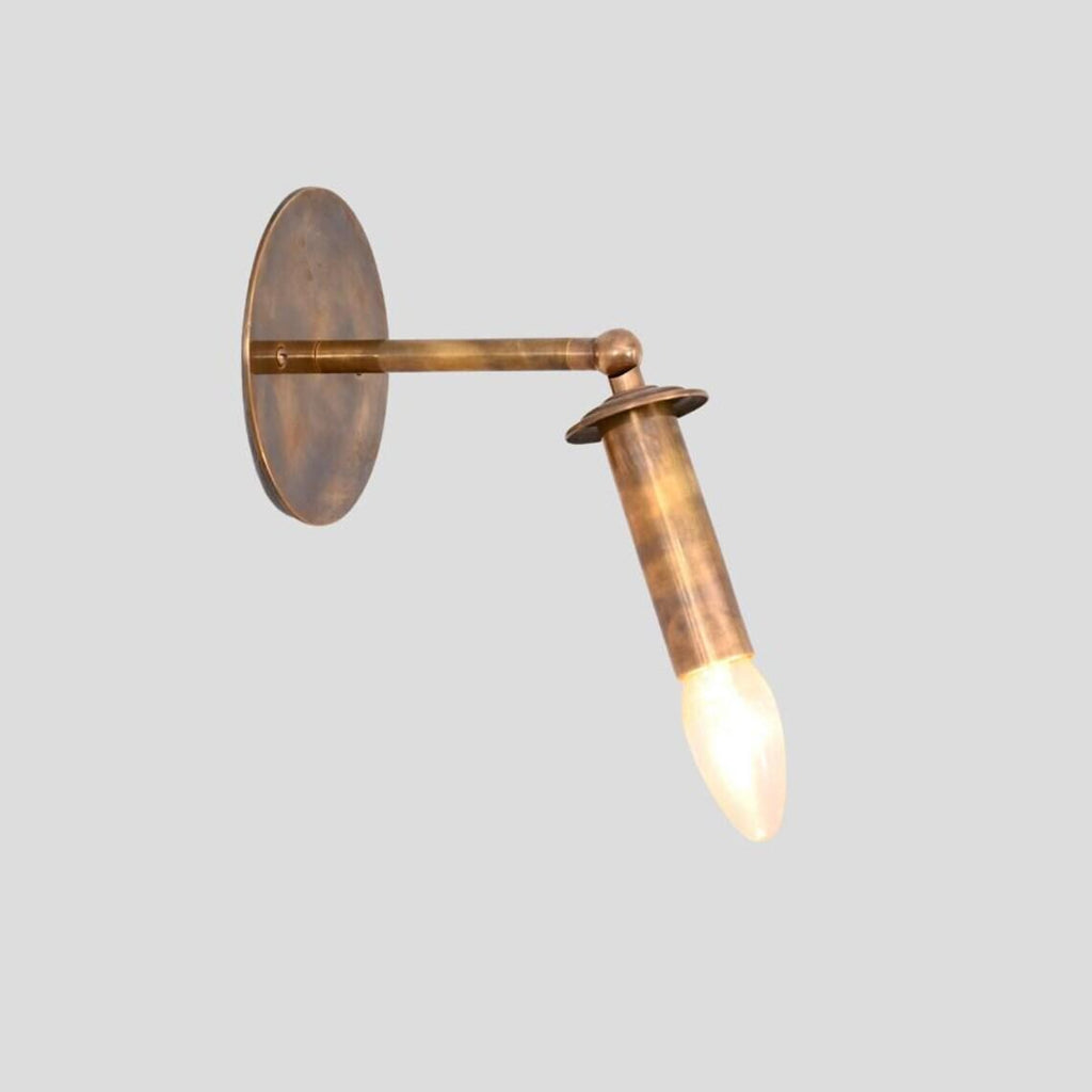 Mid-Century Modern Brass Articulated Wall Sconce – Stilnovo Style