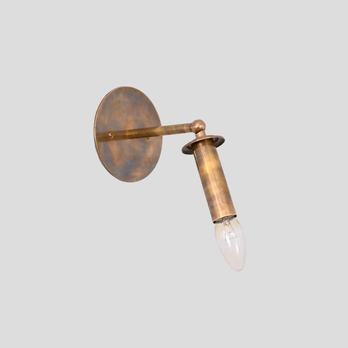 Mid-Century Modern Brass Articulated Wall Sconce – Stilnovo Style