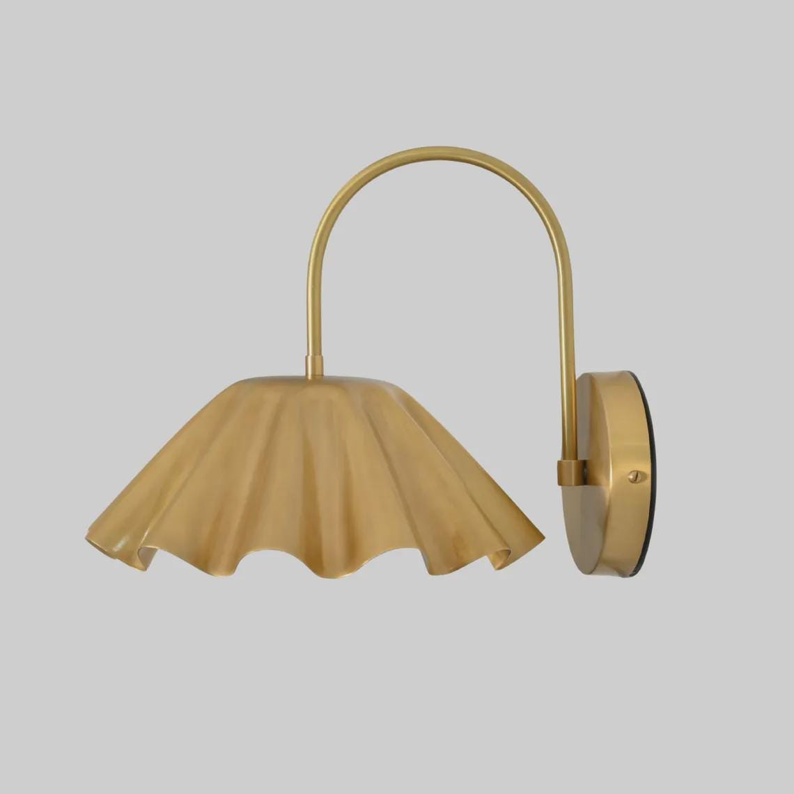 Mid Century Modern Brass Flower Sconce – Stilnovo Wall Lamp