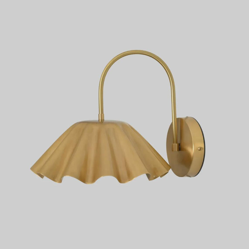 Mid Century Modern Brass Flower Sconce – Stilnovo Wall Lamp