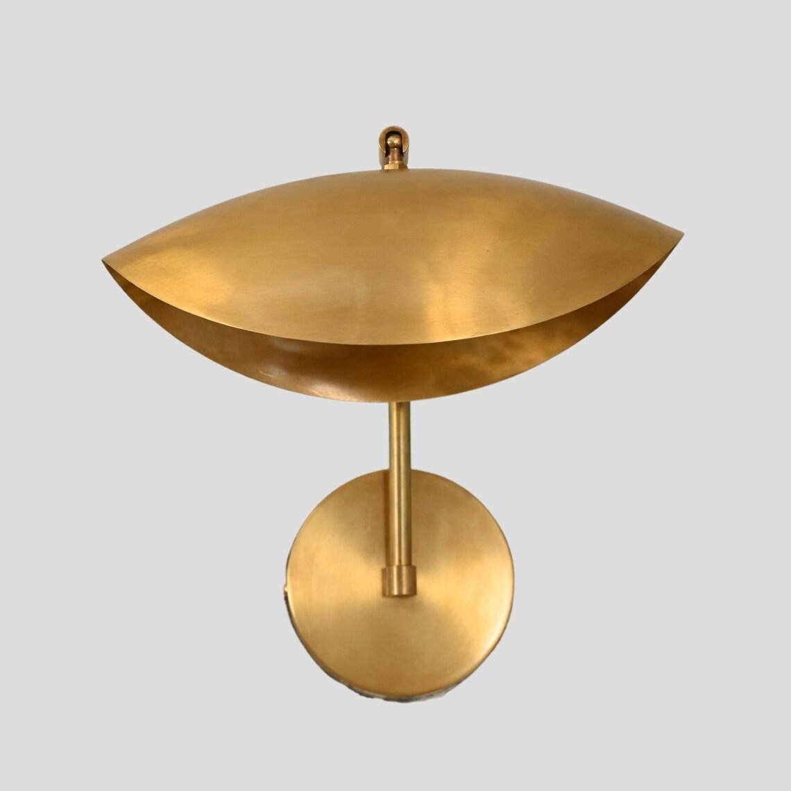 Brass Sputnik Wall Sconce – Mid-Century Modern Two-Light Fixture