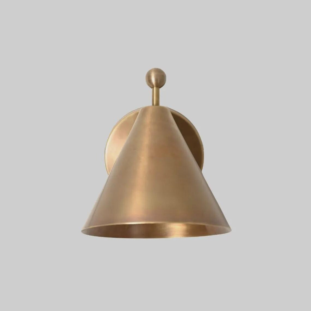 Mid Century Modern Brass Wall Sconce – Adjustable Pivot Arm Lamp