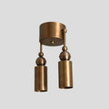 Double Ceiling Light Brass Wall Sconce Pendant 1950s Modern Wall Lamp Fixture