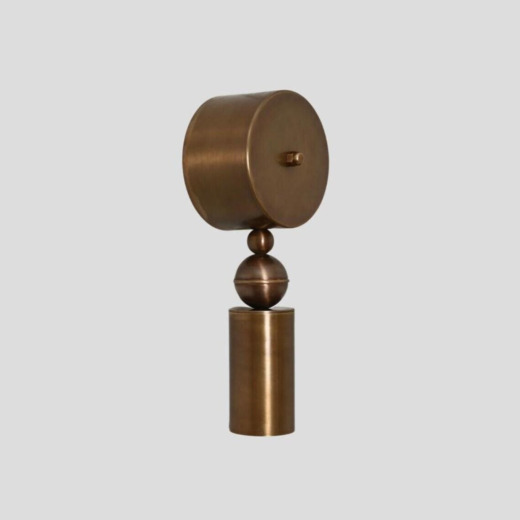 Brass Cylinder Wall Sconce - Mid-Century Modern Light
