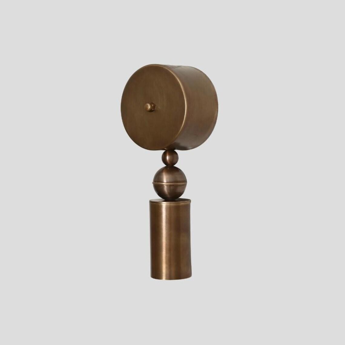 Brass Cylinder Wall Sconce - Mid-Century Modern Light