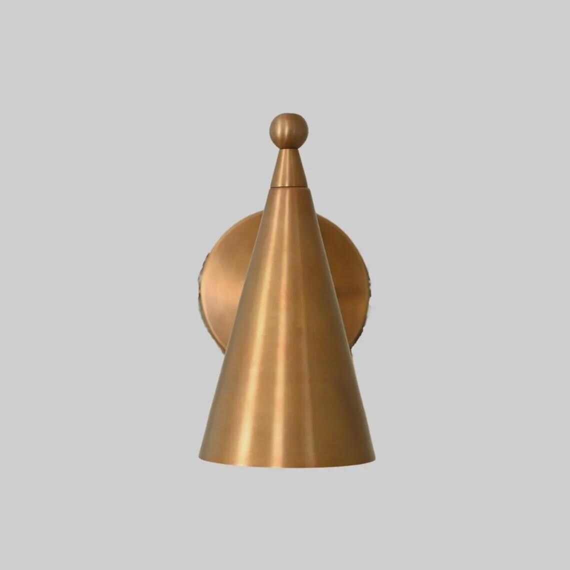 Mid century Wall Sconce 1950s Italian Style Brass Light Wall Lamp Fixture