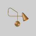 Brass Swing Arm Wall Sconce - Mid Century Modern Light