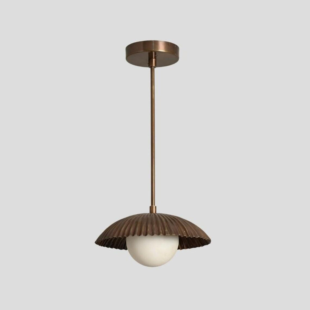 Brass Sputnik Pendant Light: Italian Modern Semi Flush Mount